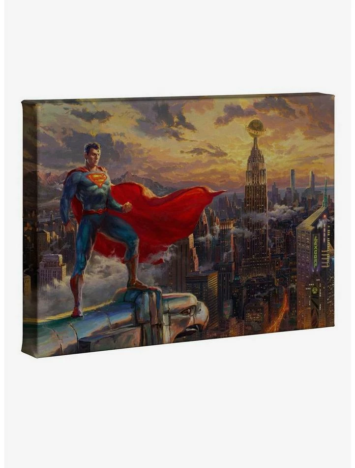 Hot Sale ๐ DC Comics Superman Protector of Metropolis 10" x 14" Gallery Wrapped Canvas ๐งจ