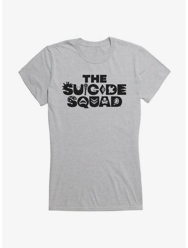 Discount 🔥 DC Comics The Suicide Squad Black Logo 👧 Girls T-Shirt 🎉 - Image 4