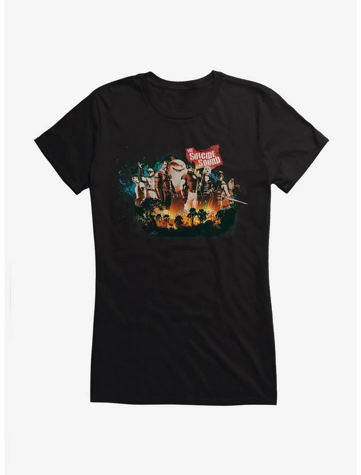 Cheapest โ๏ธ DC Comics The Suicide Squad Group Pose Poster ๐ง Girls T-Shirt ๐ฅ - Image 2