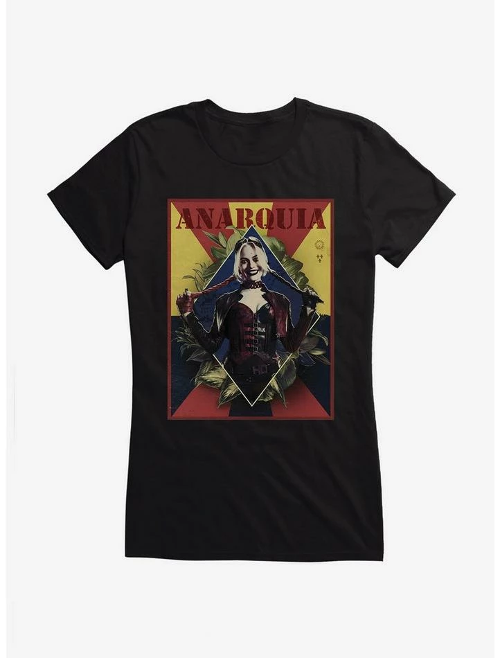 Top 10 ๐ DC The Suicide Squad Harley Quinn Anarquia ๐ง Girls T-Shirt ๐ - Image 2