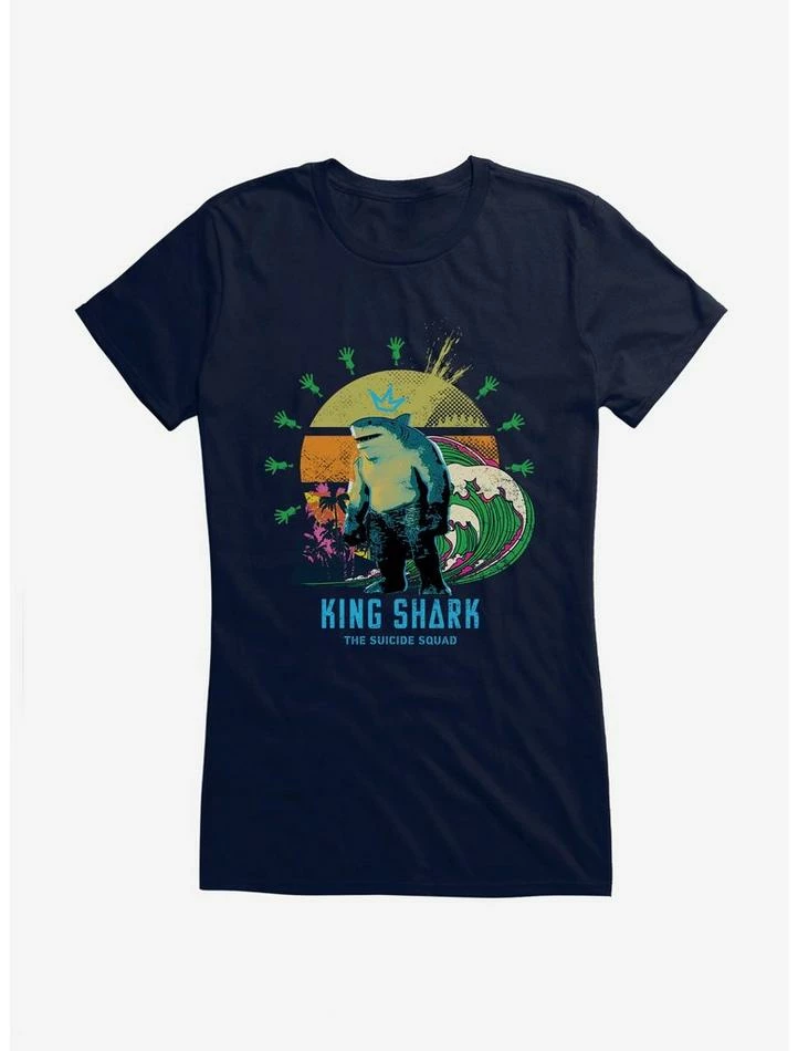Top 10 👍 DC The Suicide Squad King Shark Crown 👧 Girls T-Shirt 🤩