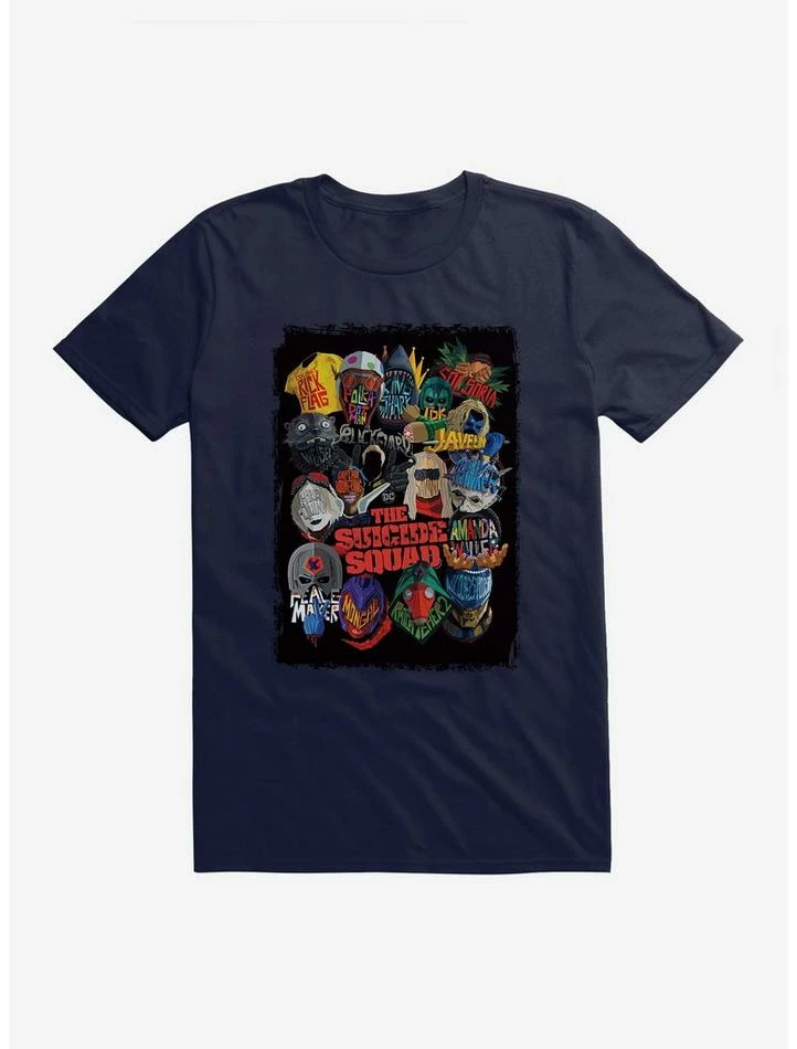 Budget ๐ฅฐ DC The Suicide Squad Character Outlines T-Shirt ๐งจ