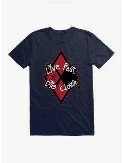 Discount ✔️ DC The Suicide Squad Live Fast Die Clown T-Shirt ⭐
