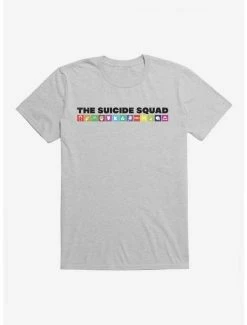 Deals 😀 DC Comics The Suicide Squad Symbols One Line T-Shirt 😀
