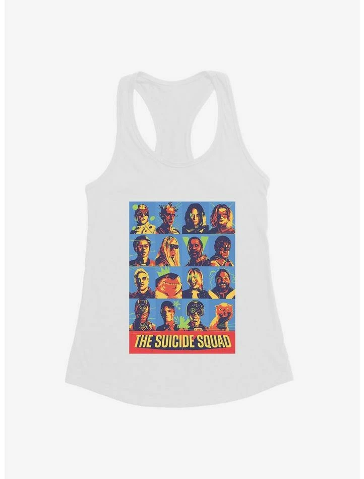 Best Sale โค๏ธ DC Comics The Suicide Squad Character Panels ๐ง Girls Tank โค๏ธ - Image 2