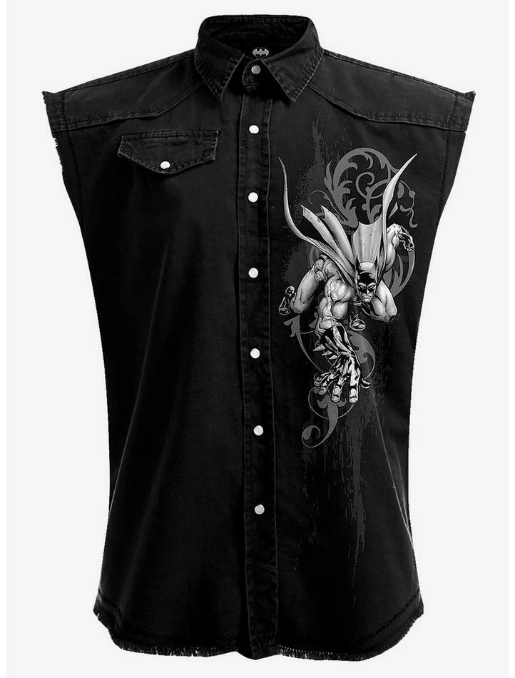 Flash Sale ✔️ DC Comics Batman Gothic Sleeveless Woven Button-Up 😍