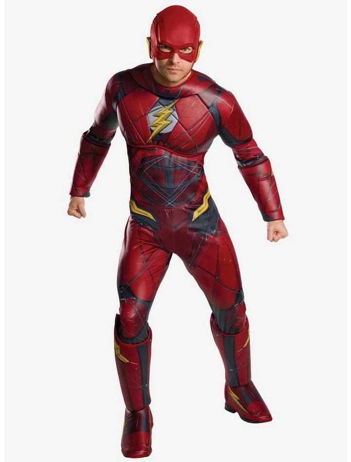 Brand new โญ DC Comics Justice League The Flash Deluxe Costume โค๏ธ