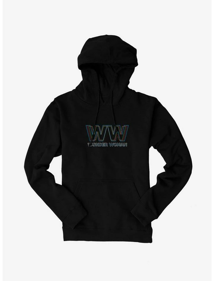 Coupon 😉 DC Comics Wonder 👩 Woman 3D Effect Logo Hoodie ✨ - Image 2