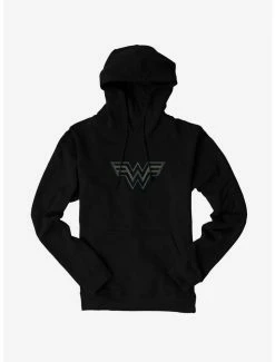 New ๐ฅ DC Comics Wonder ๐ฉ Woman Colored Stencil Insignia Hoodie ๐