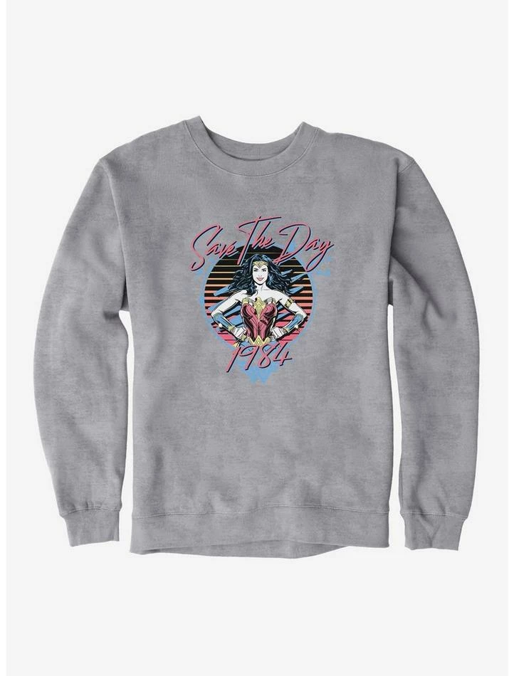 Budget โค๏ธ DC Comics Wonder ๐ฉ Woman 1984 Save The Day Retro Sweatshirt ๐ - Image 3