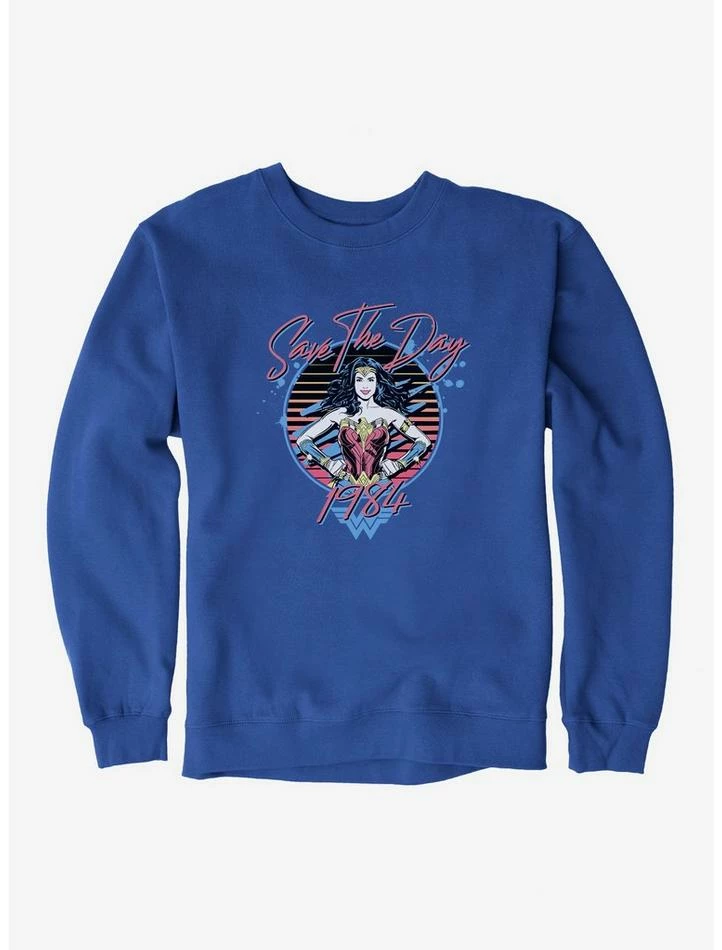Budget โค๏ธ DC Comics Wonder ๐ฉ Woman 1984 Save The Day Retro Sweatshirt ๐ - Image 6