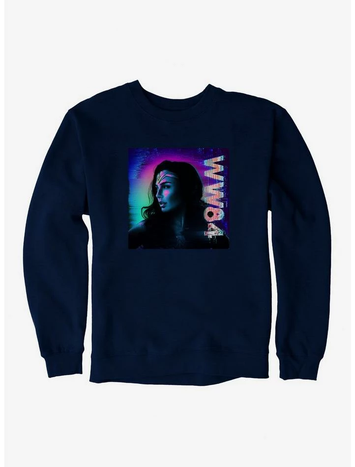 Deals โค๏ธ DC Comics Wonder ๐ฉ Woman 1984 Dark Posterized Art Sweatshirt โ๏ธ - Image 4