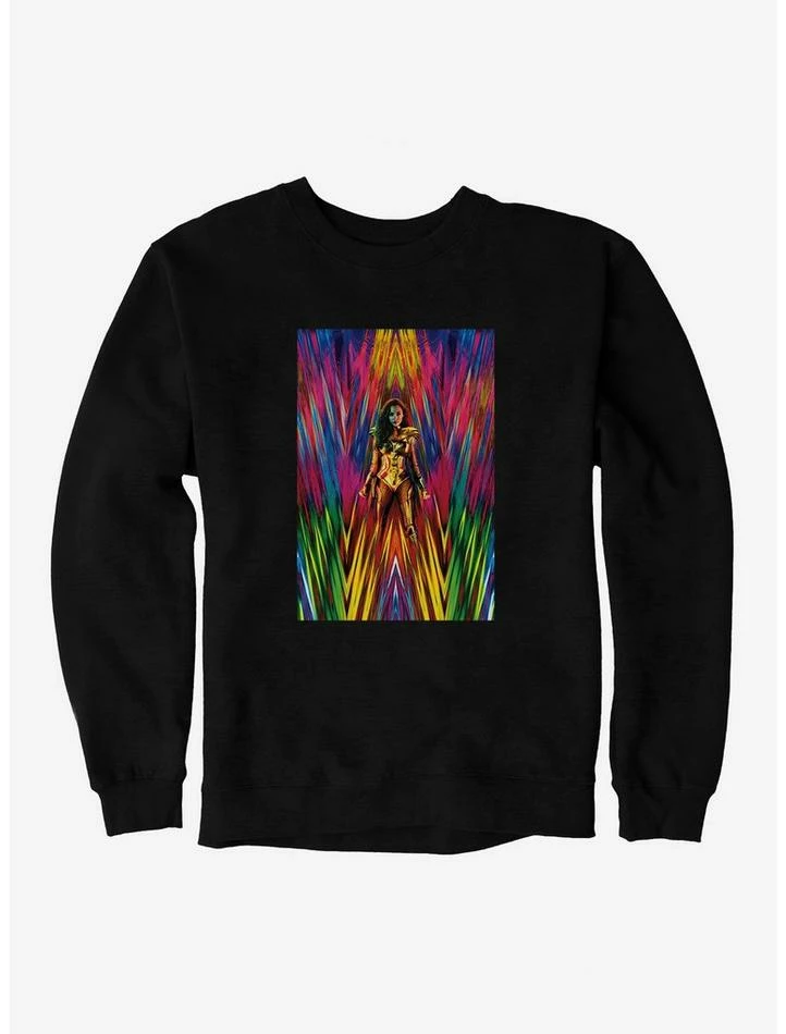 Outlet 💯 DC Comics Wonder 👩 Woman 1984 Multicolor Poster Sweatshirt 💯 - Image 2