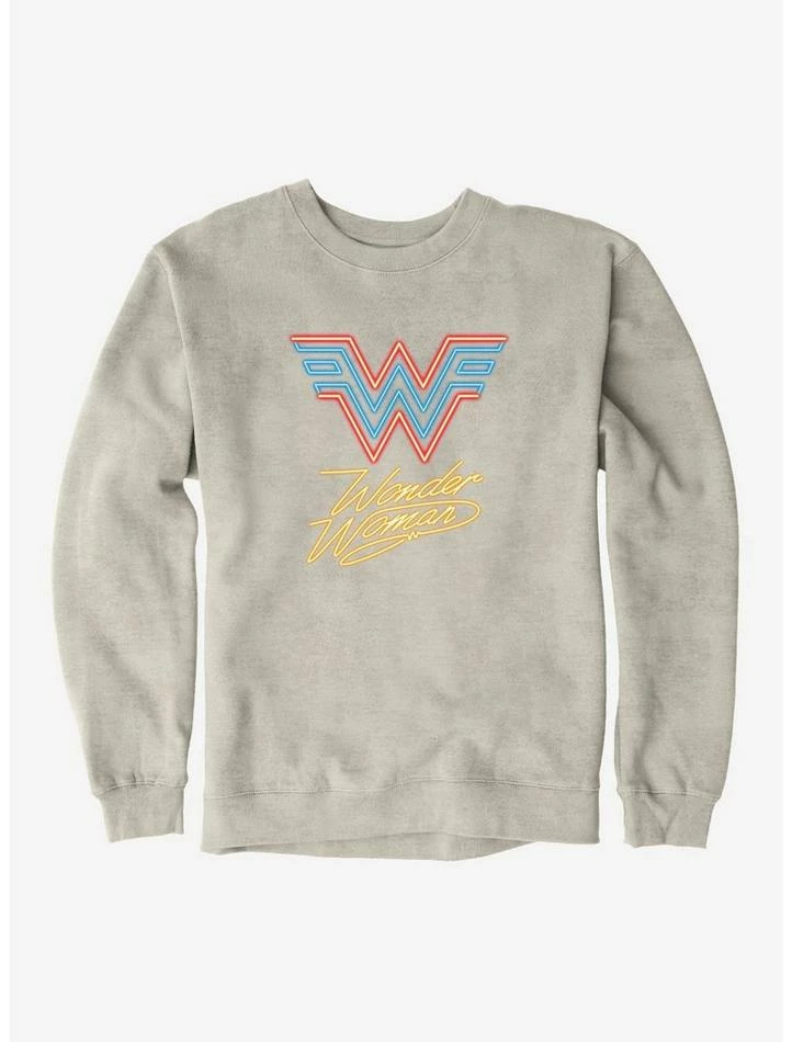 Hot Sale ๐คฉ DC Comics Wonder ๐ฉ Woman 1984 Neon Throwback Sweatshirt โญ - Image 5