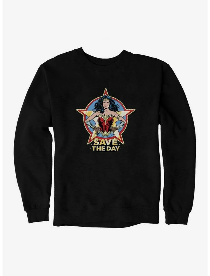 Hot Sale ๐งจ DC Comics Wonder ๐ฉ Woman 1984 Save The Day Sweatshirt ๐ - Image 2