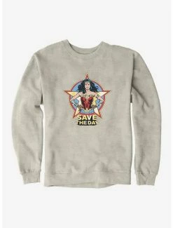 Hot Sale ๐งจ DC Comics Wonder ๐ฉ Woman 1984 Save The Day Sweatshirt ๐