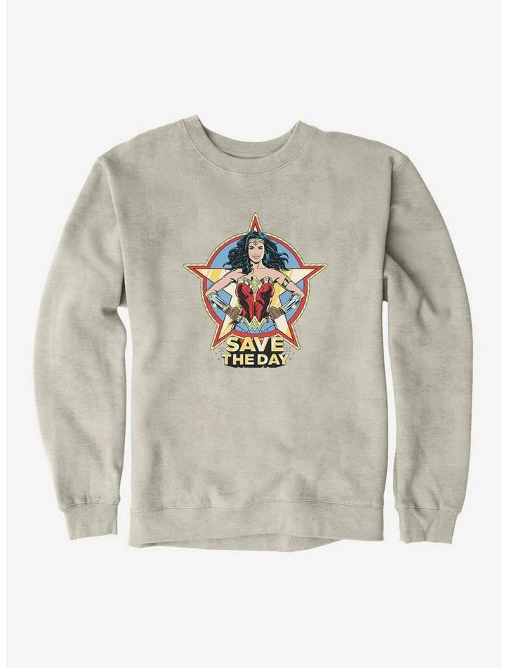 Hot Sale ๐งจ DC Comics Wonder ๐ฉ Woman 1984 Save The Day Sweatshirt ๐