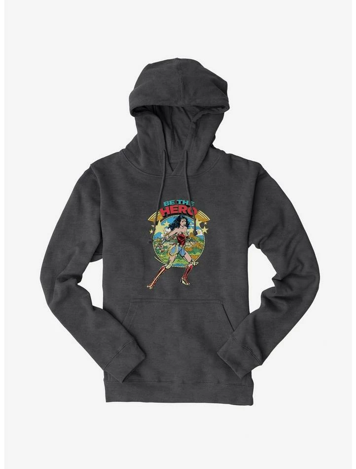 Outlet ๐งจ DC Comics Wonder ๐ฉ Woman 1984 Be The Hero Themyscira Hoodie โค๏ธ - Image 3