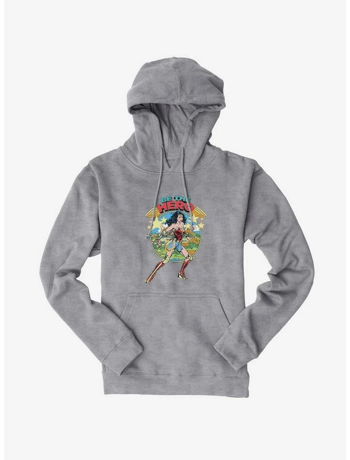 Outlet ๐งจ DC Comics Wonder ๐ฉ Woman 1984 Be The Hero Themyscira Hoodie โค๏ธ - Image 4