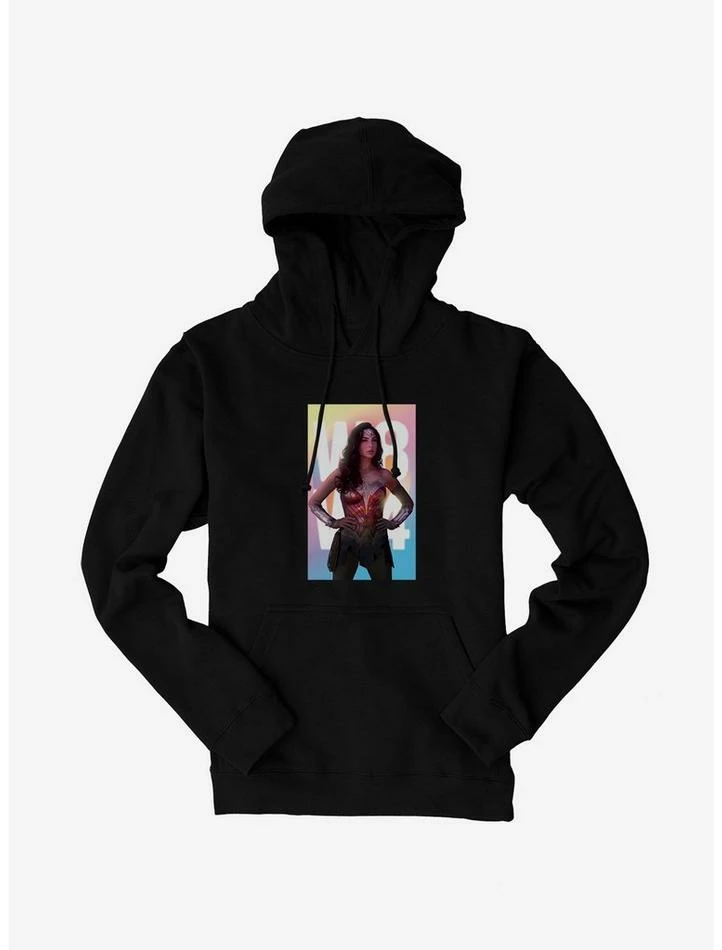 Best deal ๐งจ DC Comics Wonder ๐ฉ Woman 1984 Is Here Multi Background Hoodie โ - Image 2