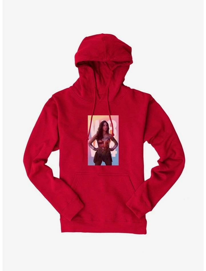 Best deal ๐งจ DC Comics Wonder ๐ฉ Woman 1984 Is Here Multi Background Hoodie โ - Image 6