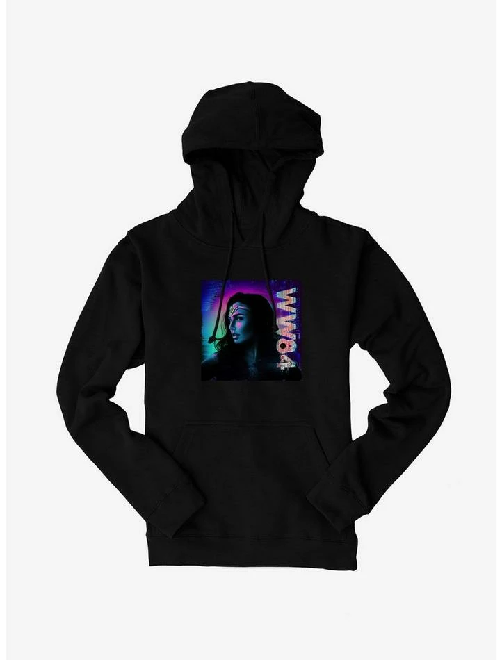 New 🤩 DC Comics Wonder 👩 Woman 1984 Dark Posterized Art Hoodie 🥰 - Image 2