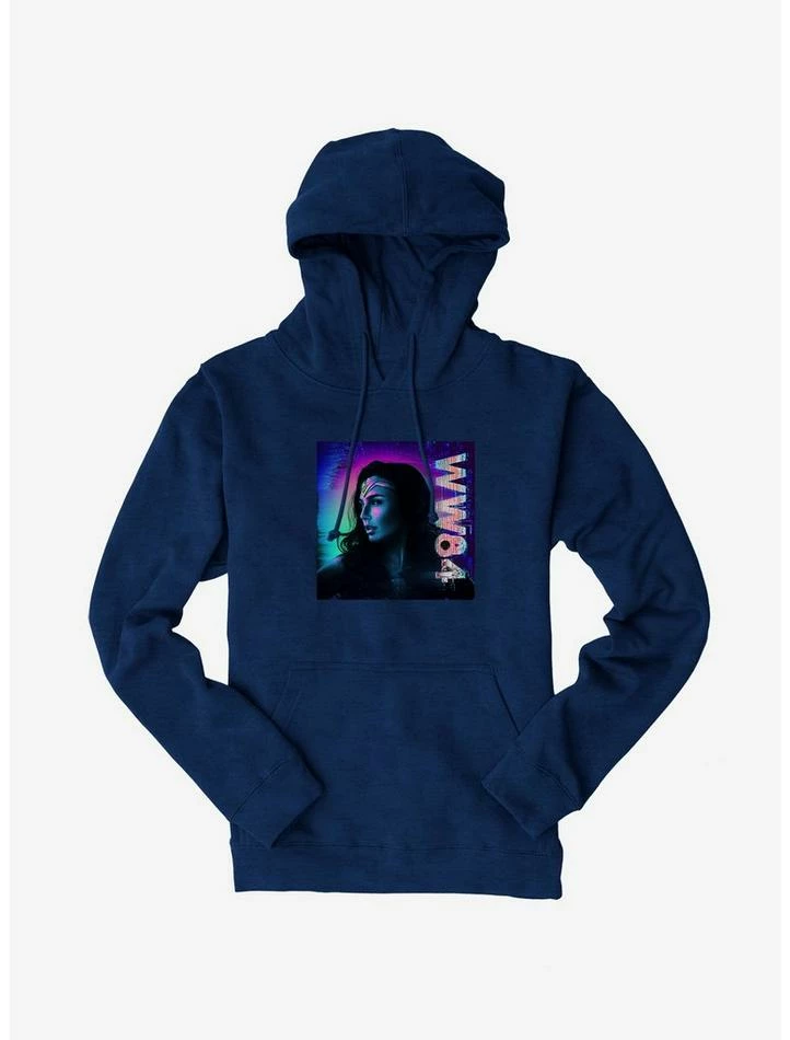 New 🤩 DC Comics Wonder 👩 Woman 1984 Dark Posterized Art Hoodie 🥰
