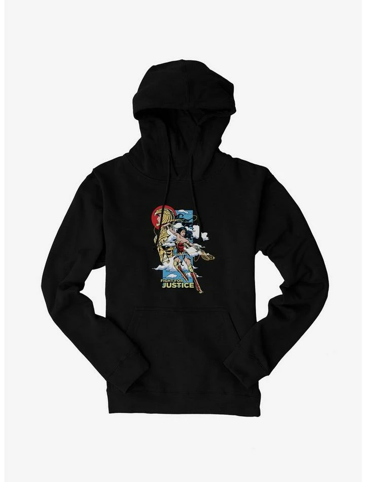 Best deal ๐ DC Comics Wonder ๐ฉ Woman 1984 Fight For Justice Stack Portrait Hoodie ๐