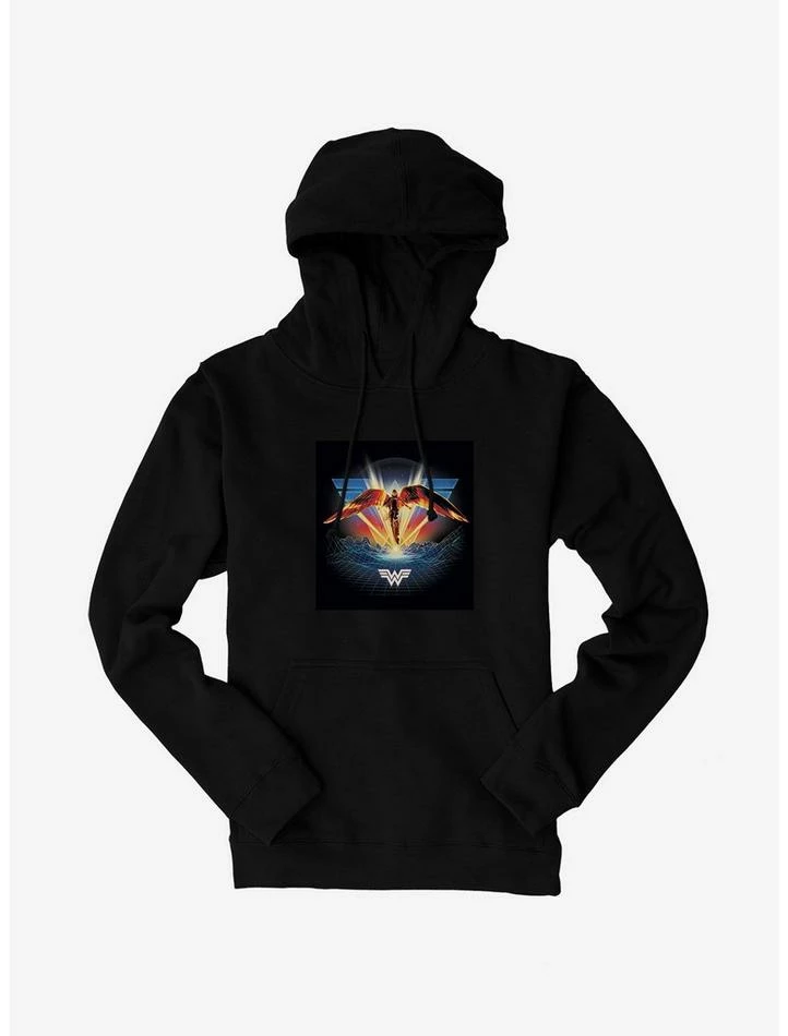 New ๐ DC Comics Wonder ๐ฉ Woman 1984 Gold Armor Winged Hoodie ๐ฅฐ - Image 2