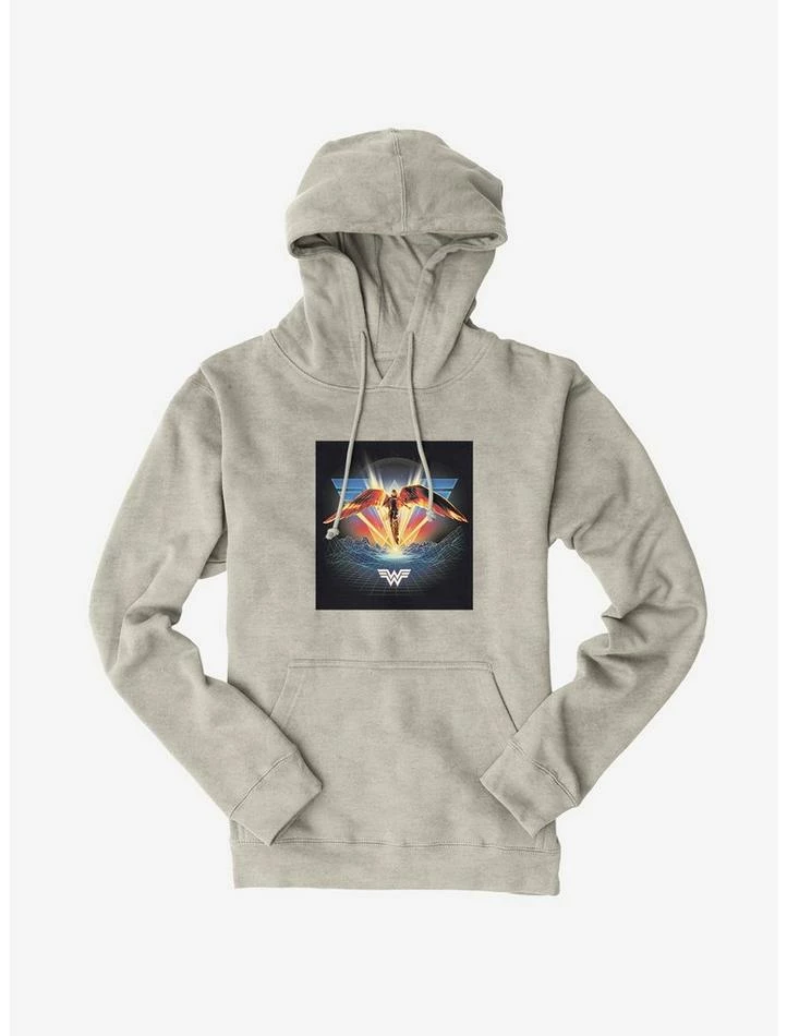 New ๐ DC Comics Wonder ๐ฉ Woman 1984 Gold Armor Winged Hoodie ๐ฅฐ - Image 6