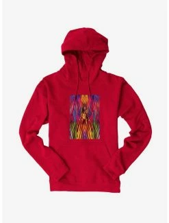 Promo 🔥 DC Comics Wonder 👩 Woman 1984 Multicolor Poster Hoodie ❤️