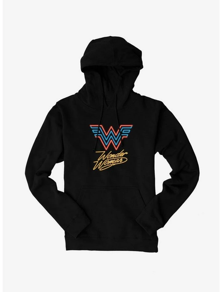 Best Pirce 😉 DC Comics Wonder 👩 Woman 1984 Neon Throwback Hoodie 💯 - Image 2