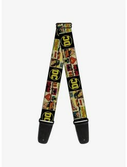 Best deal 🌟 DC Comics Vintage Superhero Logos Guitar Strap ✔️