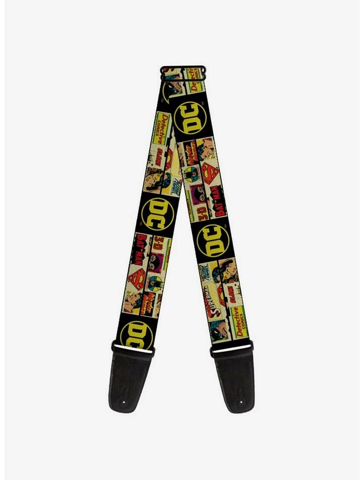 Best deal ๐ DC Comics Vintage Superhero Logos Guitar Strap โ๏ธ