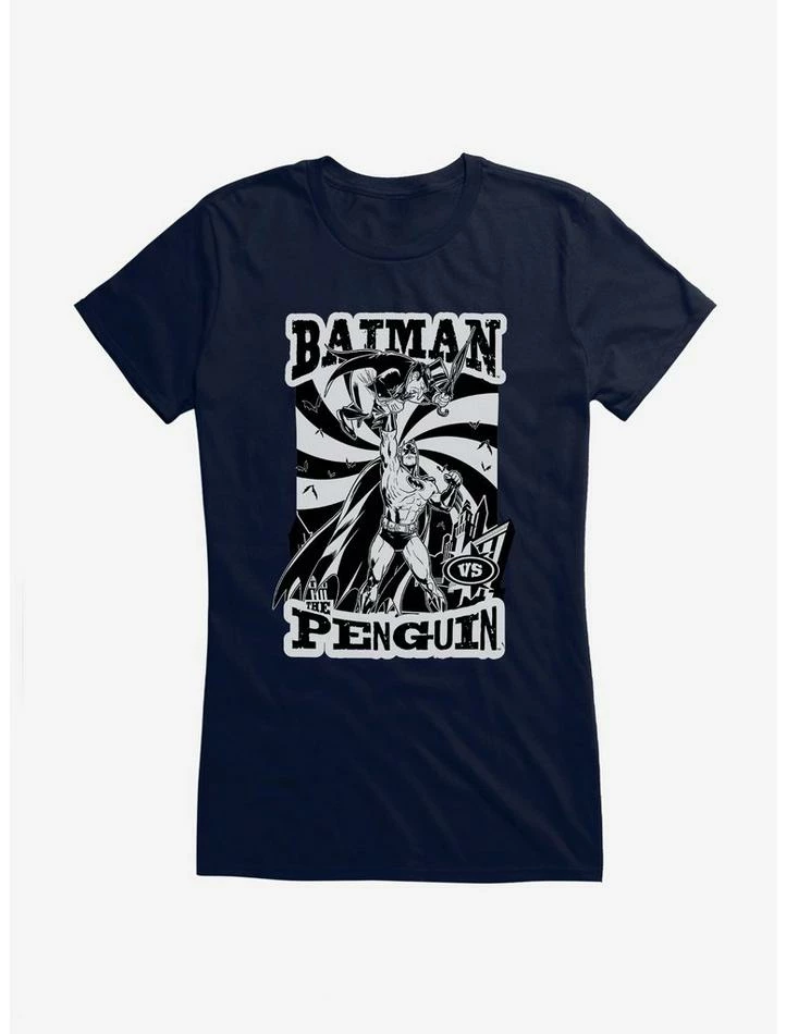 Promo ๐ Batman The Penguin Vs Epic Battle ๐ง Girls T-Shirt ๐ - Image 4