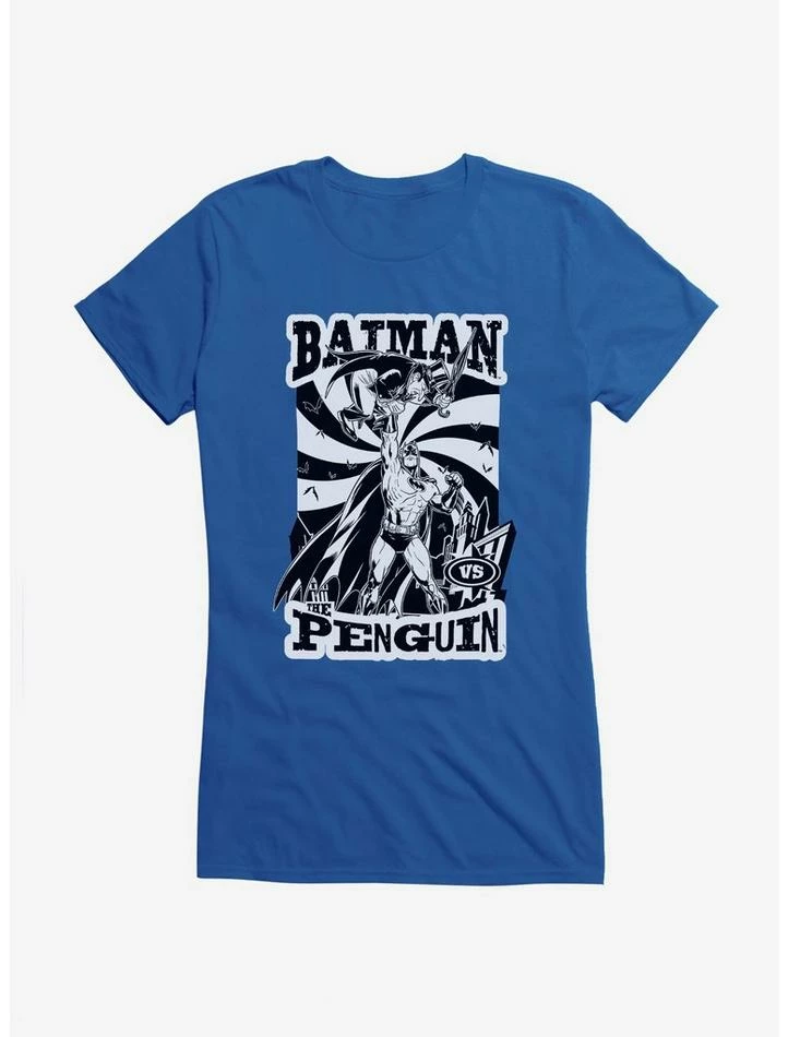 Promo ๐ Batman The Penguin Vs Epic Battle ๐ง Girls T-Shirt ๐ - Image 5