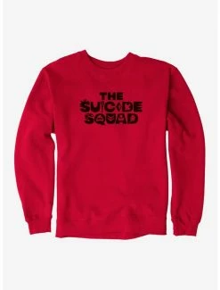 Best Pirce 🥰 DC Comics The Suicide Squad Black Script Character Symbols Sweatshirt 🛒