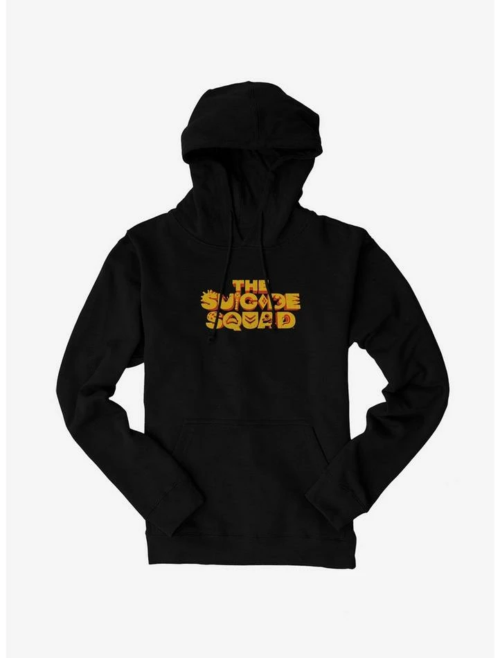 Hot Sale ๐ DC Comics The Suicide Squad Yellow Logo Hoodie ๐งจ - Image 2
