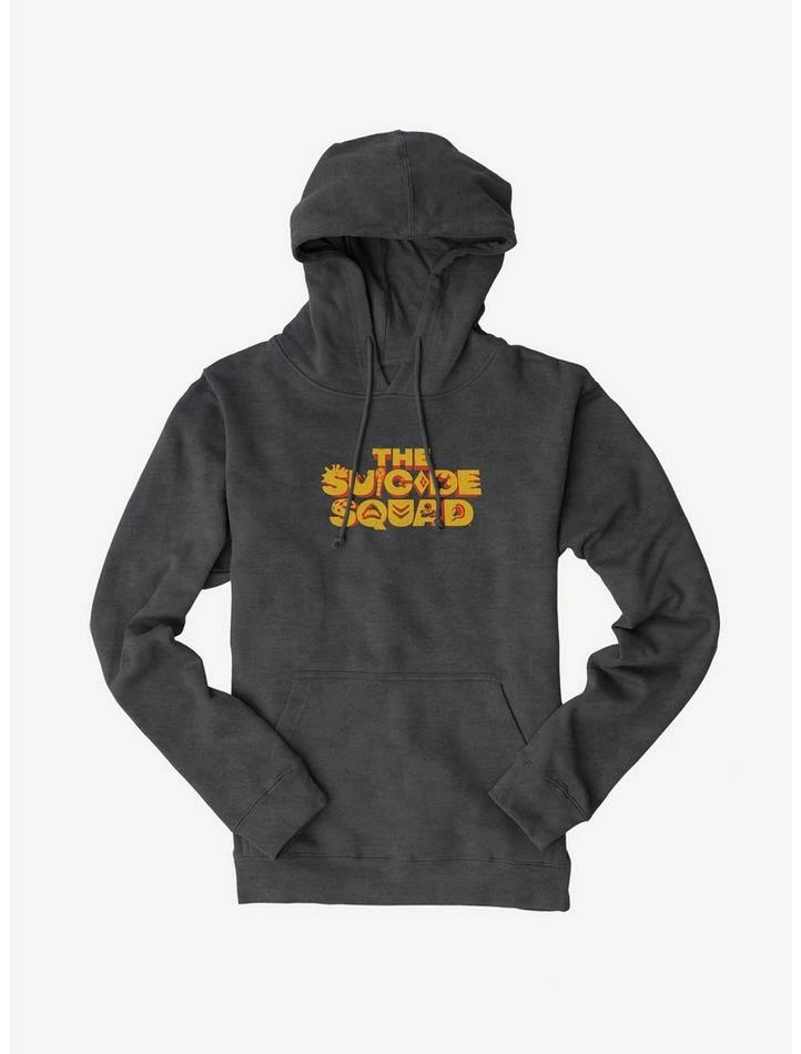 Hot Sale ๐ DC Comics The Suicide Squad Yellow Logo Hoodie ๐งจ - Image 3