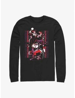 Promo 👍 DC Comics Batman Harley Triple Threat Long-Sleeve ❤️
