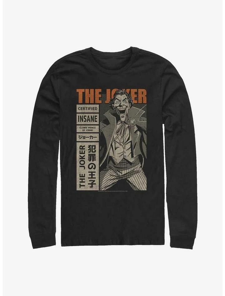 Wholesale 👍 DC Comics Batman Joker Cover Long-Sleeve 🥰