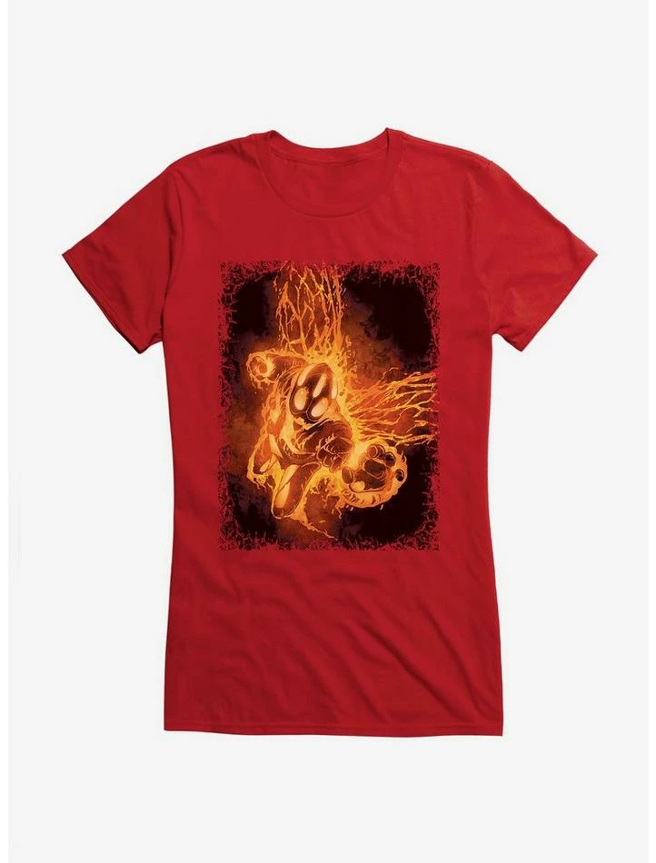 Best Sale 🥰 DC Comics Batman Flames 👧 Girls T-Shirt ⌛ - Image 5