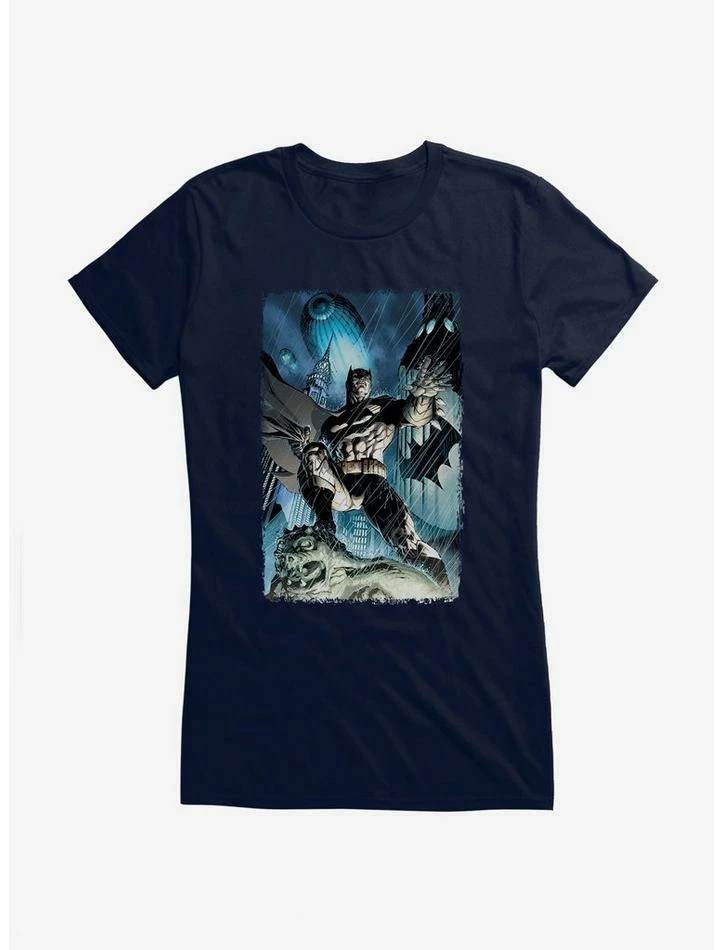 Discount 🥰 DC Comics Batman Rainy Night 👧 Girls T-Shirt 👍 - Image 5