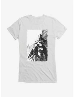 Deals ⭐ DC Comics Batman Sketch 👧 Girls T-Shirt 😍