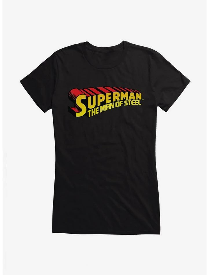 Cheapest 👍 DC Comics Superman Of Steel Logo 👧 Girls T-Shirt 🥰
