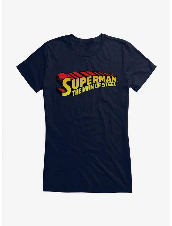 Cheapest 👍 DC Comics Superman Of Steel Logo 👧 Girls T-Shirt 🥰 - Image 4