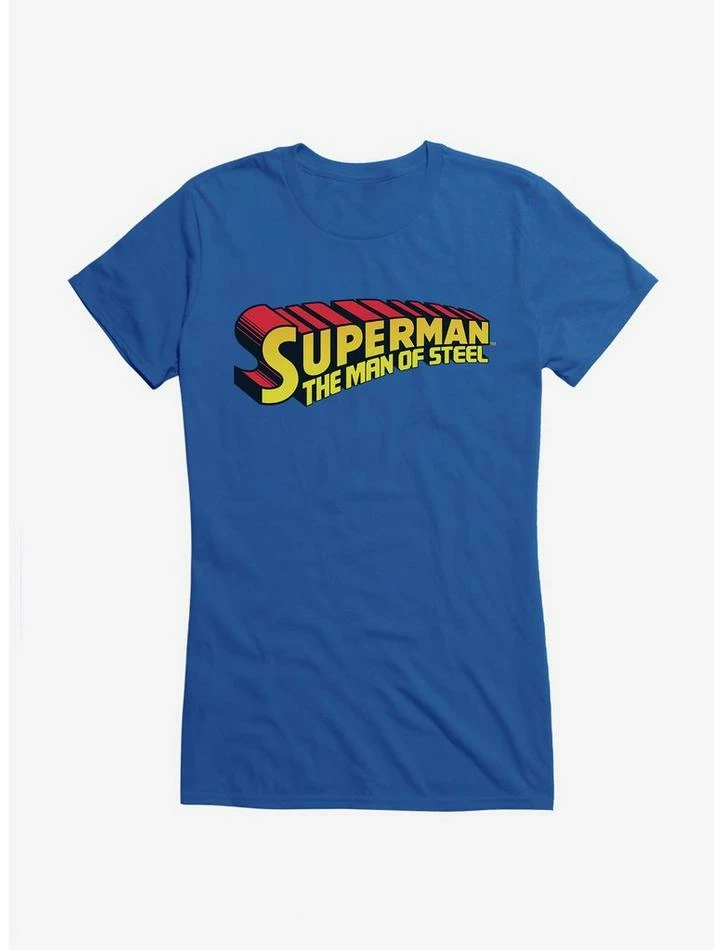 Cheapest 👍 DC Comics Superman Of Steel Logo 👧 Girls T-Shirt 🥰 - Image 5