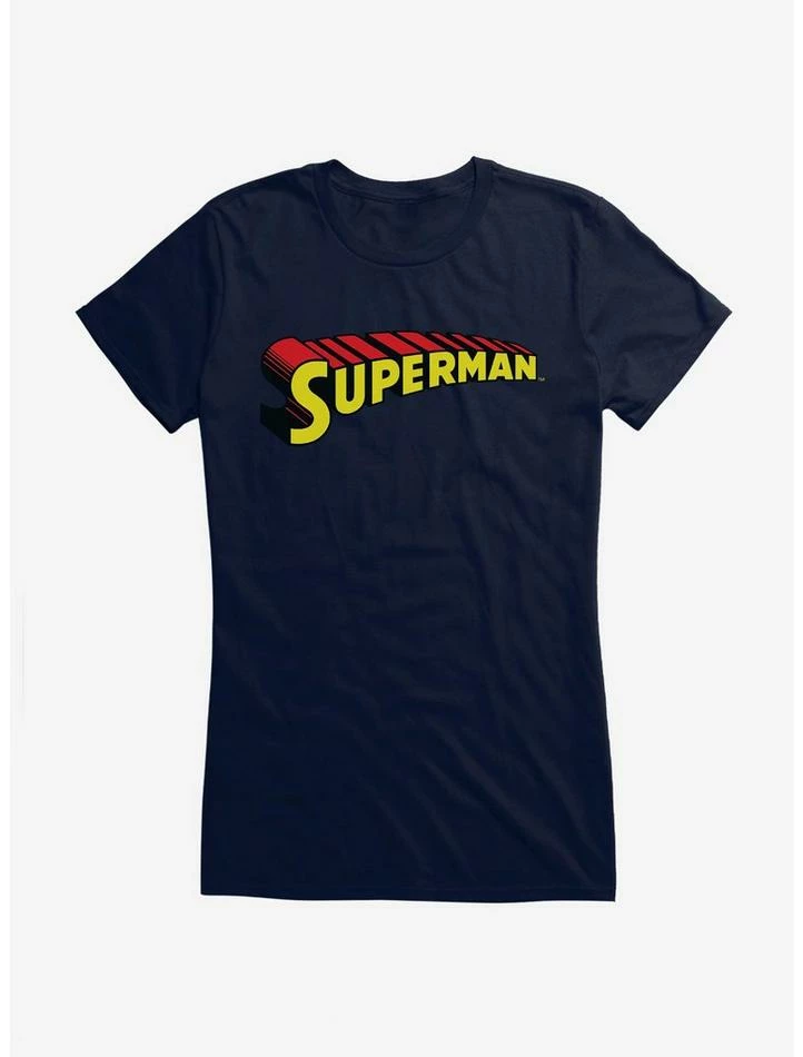 Outlet ๐ DC Comics Superman Red 3D Logo ๐ง Girls T-Shirt โ - Image 4