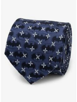 Buy 😉 DC Comics Batman Cross Blue Silk Tie 🎁