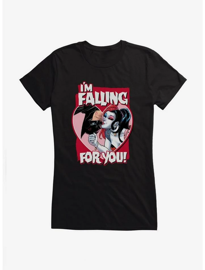 Best Sale โจ DC Falling For You Batman & Harley Quinn ๐ง Girls T-Shirt ๐ - Image 3